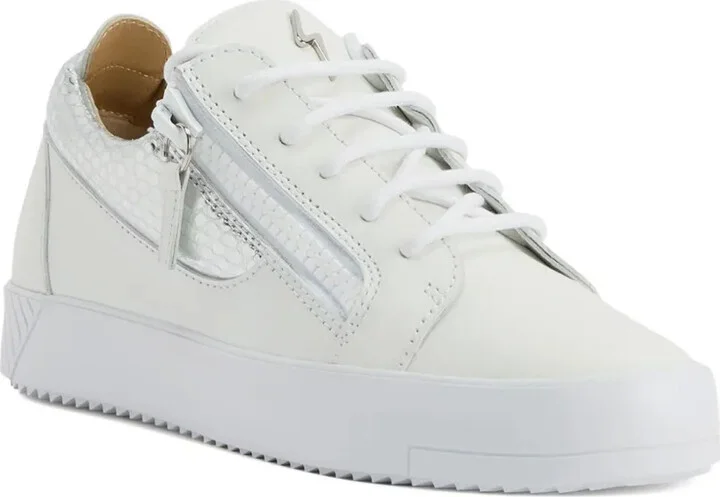 Gail zip-detail leather sneakers - Image 2