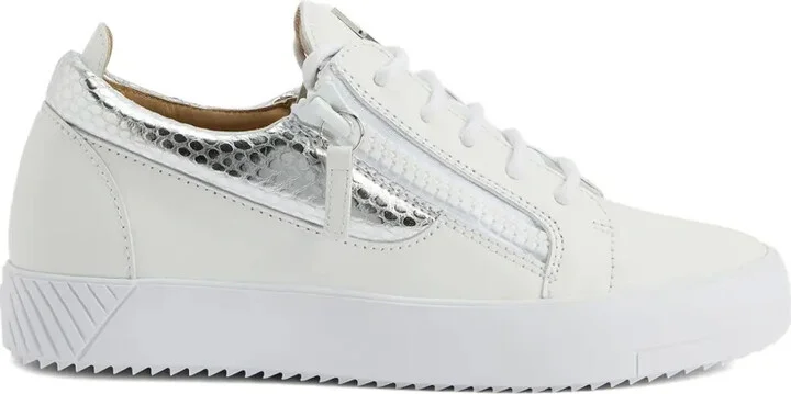 Gail zip-detail leather sneakers - Image 5
