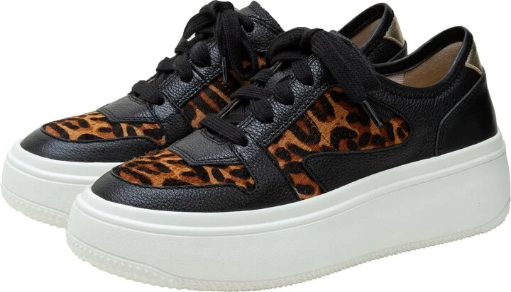 Gains Genuine Calf Hair Platform Sneaker - Image 6