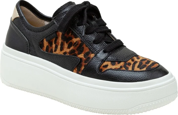 Gains Genuine Calf Hair Platform Sneaker