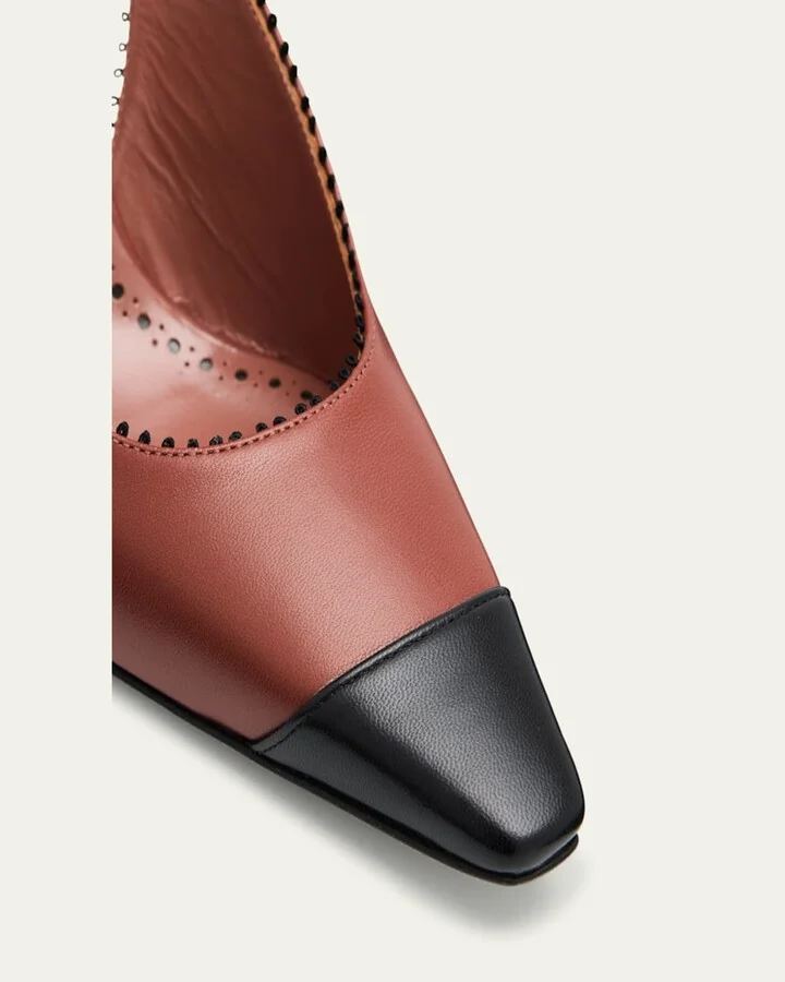 Gaius Leather Slingback Pumps - Image 3