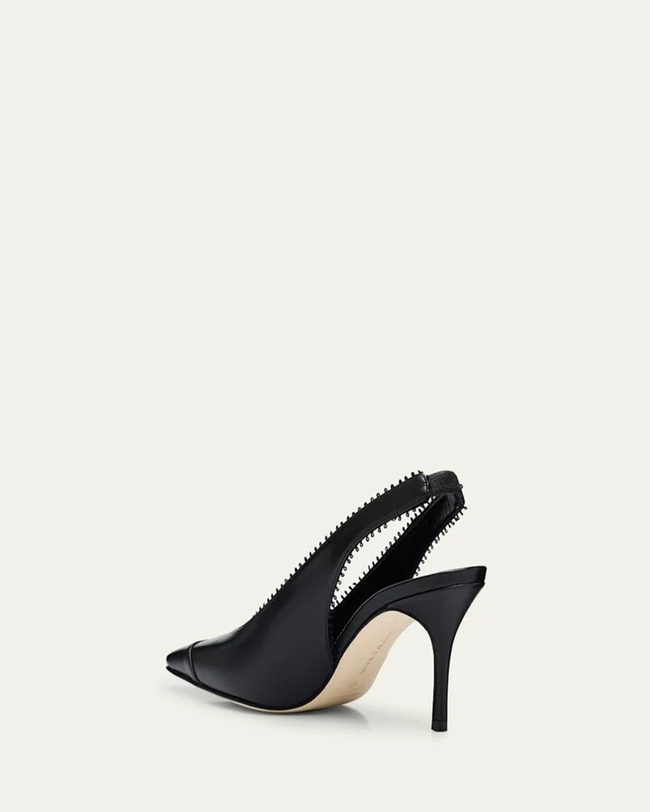 Gaius Leather Slingback Pumps - Image 4