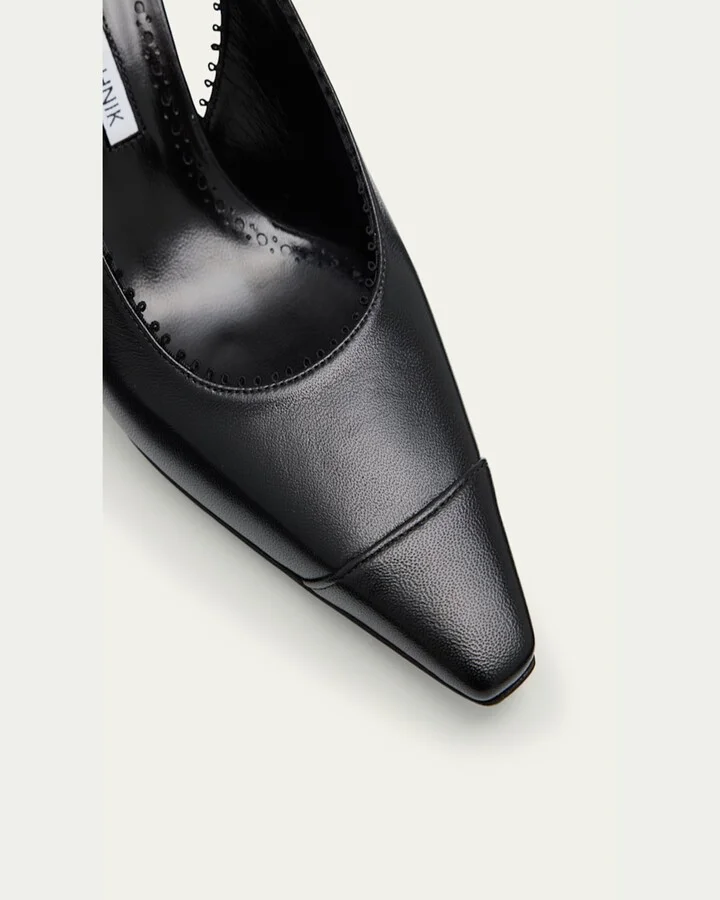Gaius Leather Slingback Pumps - Image 6