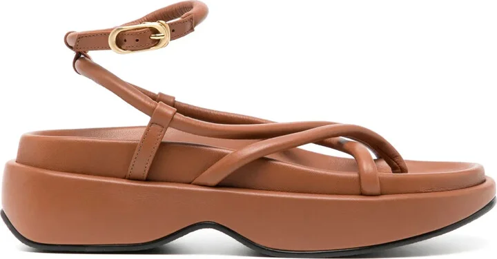 Gaji leather platform sandals