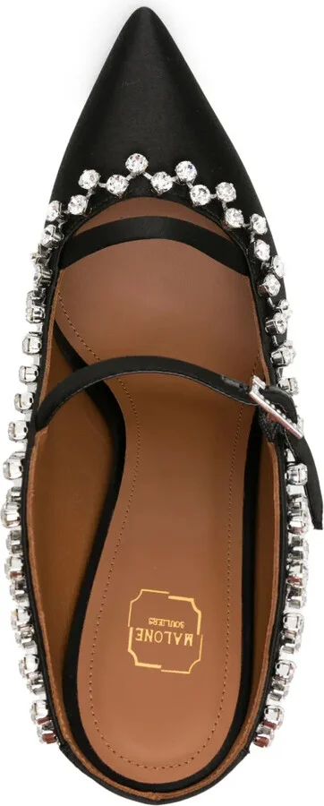 Gala 100mm crystal-embellished mules - Image 4