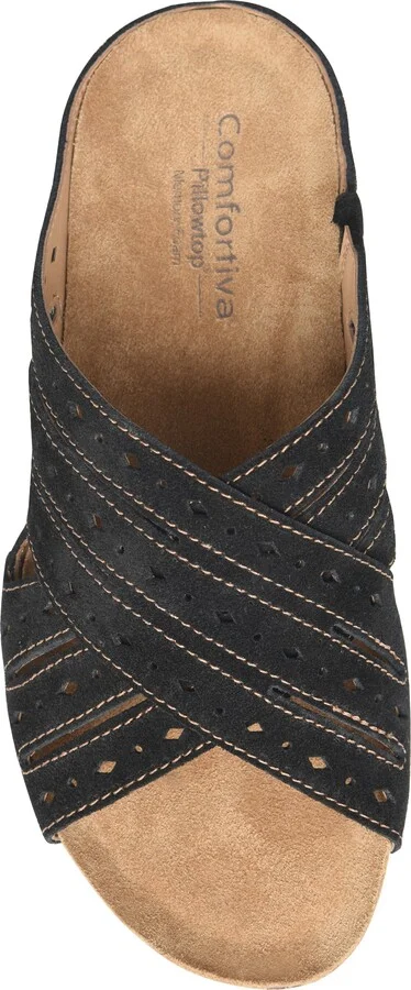 Gala Crisscross Slide Sandal - Wide Width Available - Image 5