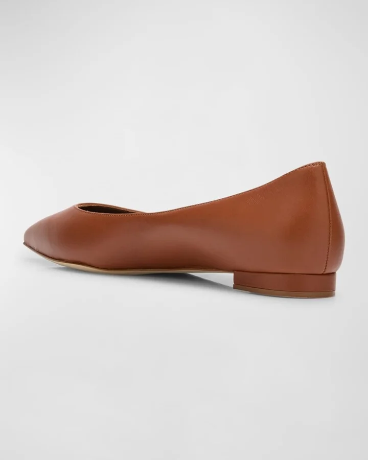 Gala Lambskin Point-Toe Ballerina Flats - Image 9