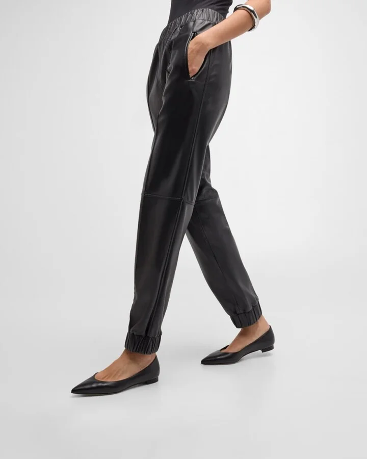 Gala Lambskin Point-Toe Ballerina Flats - Image 10