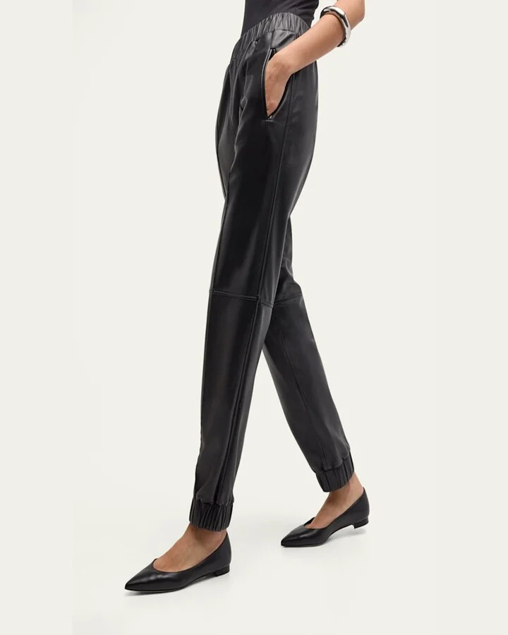 Gala Lambskin Point-Toe Ballerina Flats - Image 6