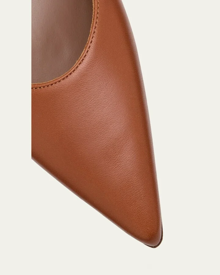 Gala Lambskin Point-Toe Ballerina Flats - Image 8