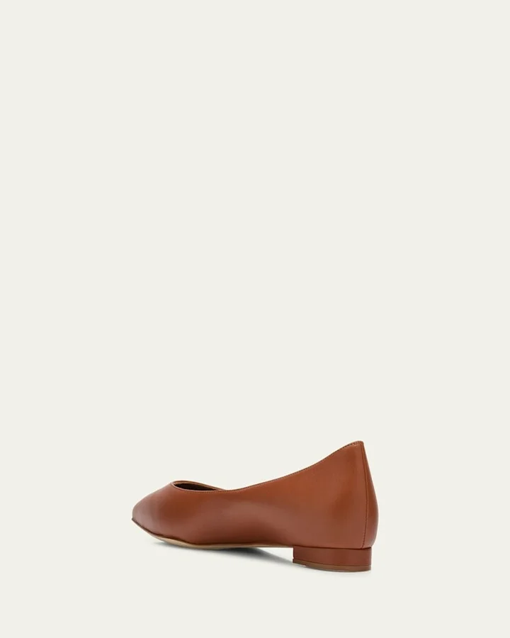 Gala Lambskin Point-Toe Ballerina Flats - Image 10
