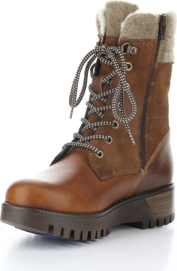 Gala Prima Waterproof Boot In Dark Brown/suede/tweed