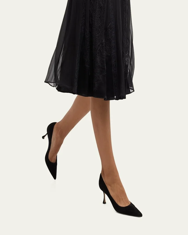 Gala Suede Stiletto Pumps - Image 3