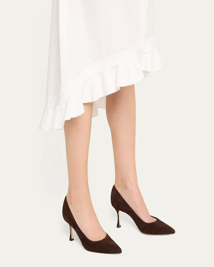 Gala Suede Stiletto Pumps - Image 4