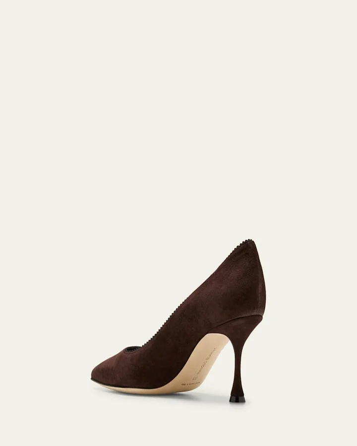 Gala Suede Stiletto Pumps - Image 8