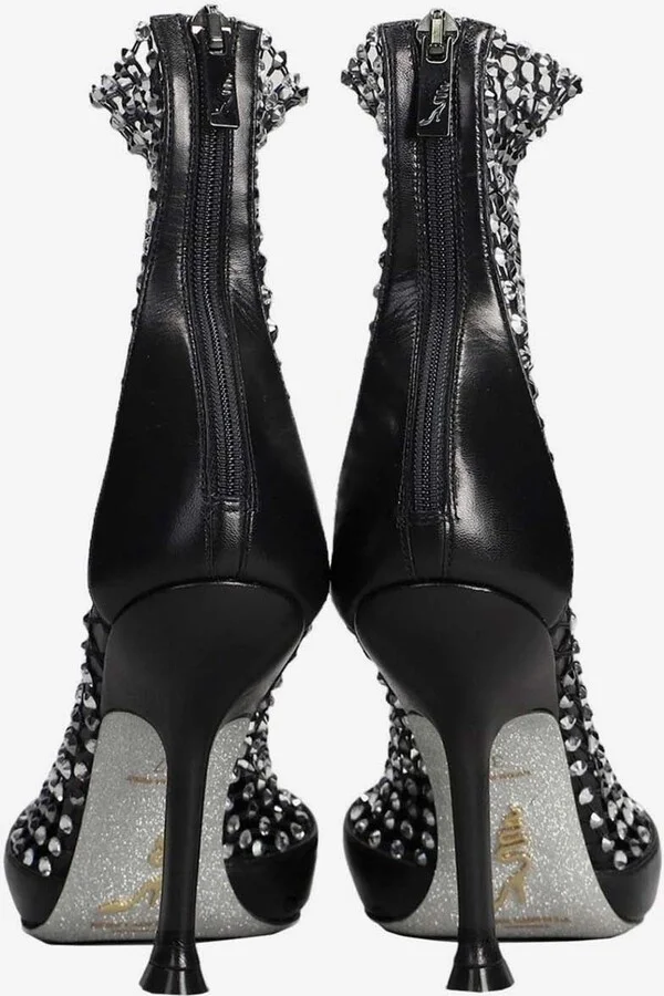 Galaxia 105 Crystal Mesh Ankle Boots - Image 2