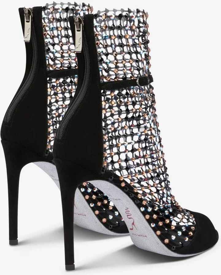 Galaxia 105 Crystal Mesh Ankle Sandals - Image 2