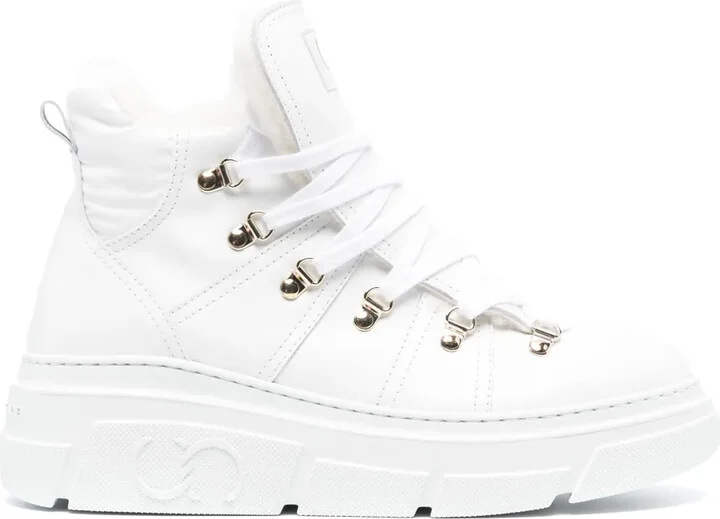 Galaxy leather boots