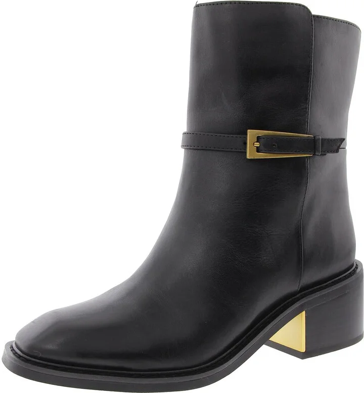 Gali Womens Buckle Leather Booties