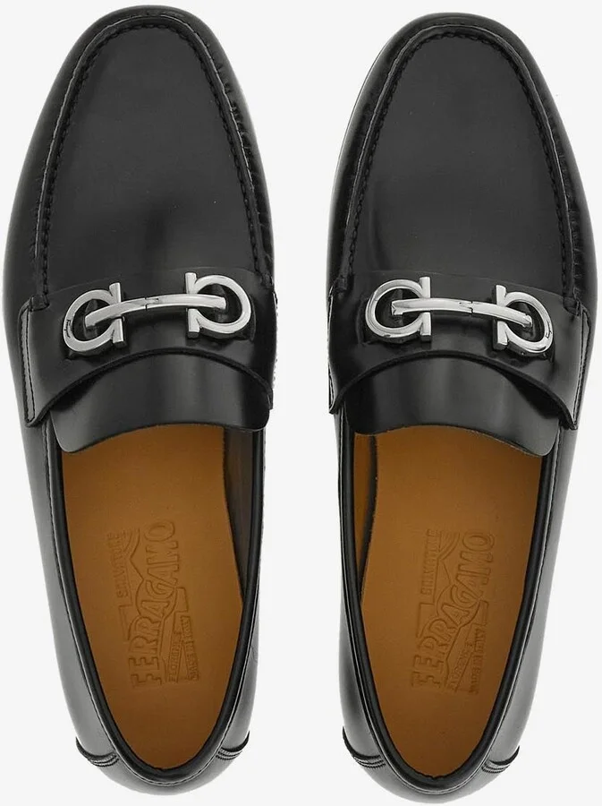 Galileo Gancini Buckle Leather Loafers - Image 2