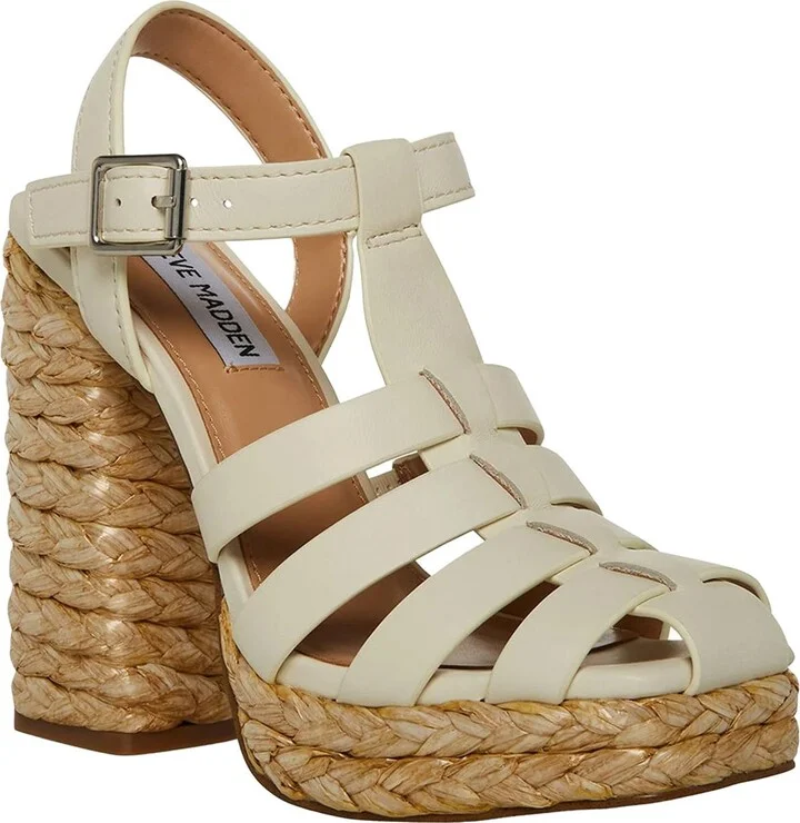 Gallery Womens Caged Leather Block Heel