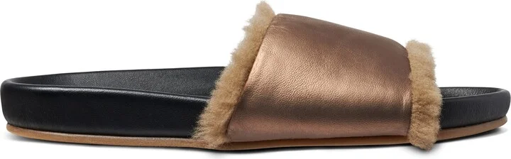 Gallito Genuine Shearling Slide Sandal - Image 2