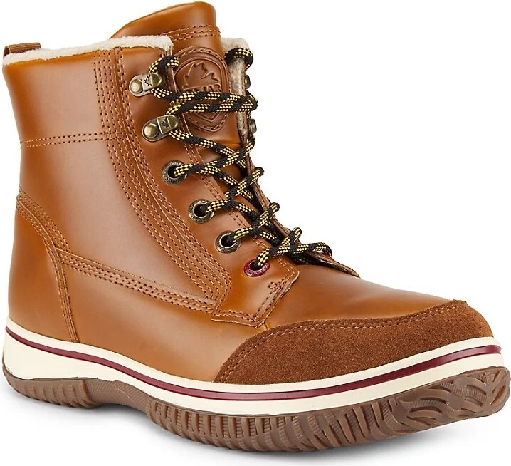 Galver Faux Wool Lined Leather Boots - Image 2