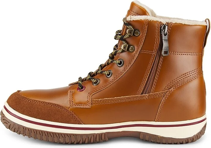 Galver Faux Wool Lined Leather Boots - Image 4