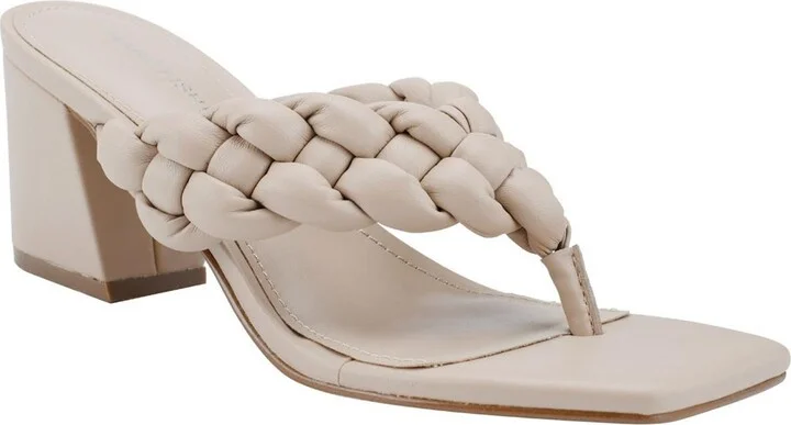 Galynite Womens Faux Leather Slip-On Block Heel
