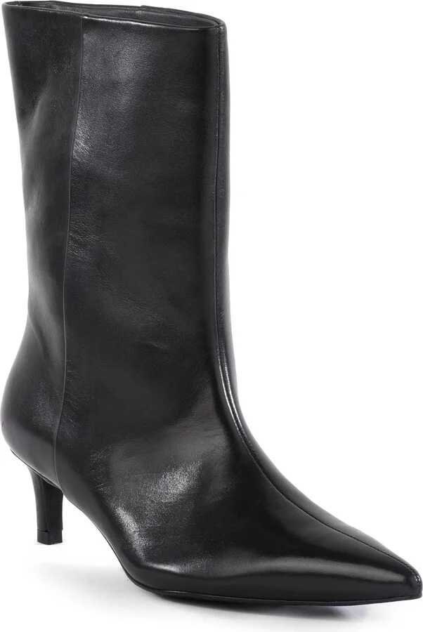 Game Changer Pointed Toe Kitten Heel Boot