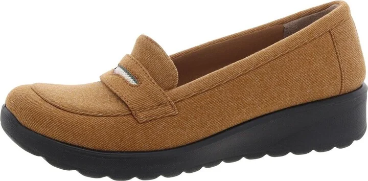 Gamma Womens Comfort Insole Platform Loafers