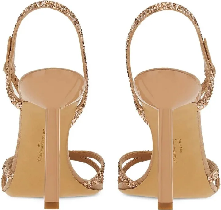 Gancini 105mm crystal-embellished sandals - Image 3