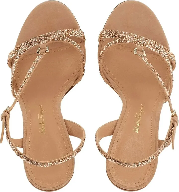 Gancini 105mm crystal-embellished sandals - Image 4