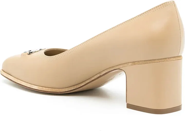Gancini 55m square-toe pumps - Image 3