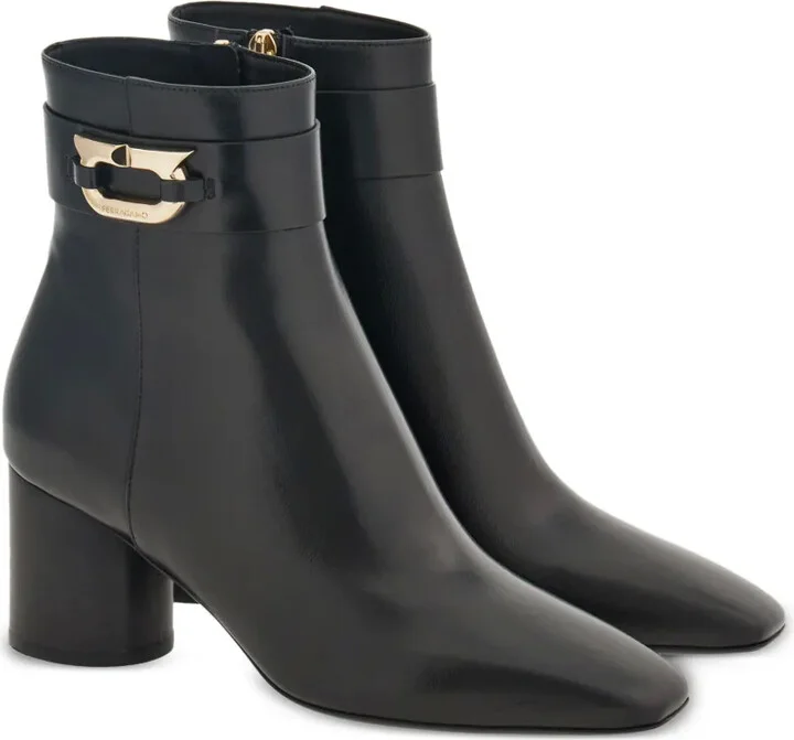 Gancini 60mm leather ankle boots - Image 2