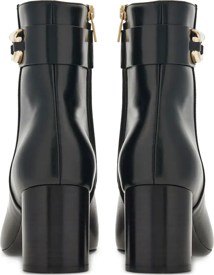 Gancini 60mm leather ankle boots - Image 3