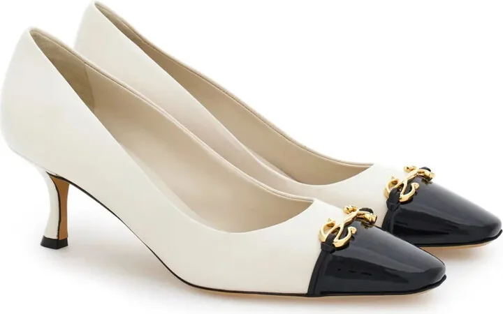 Gancini 60mm leather pumps - Image 2