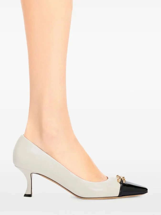 Gancini 60mm leather pumps - Image 5