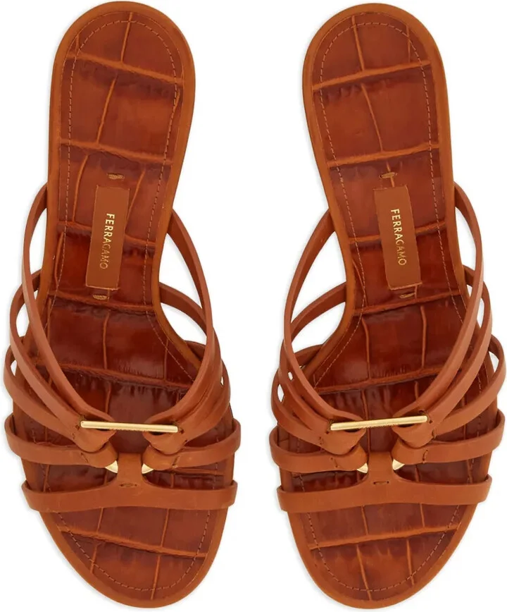 Gancini 70mm wedge sandals - Image 4