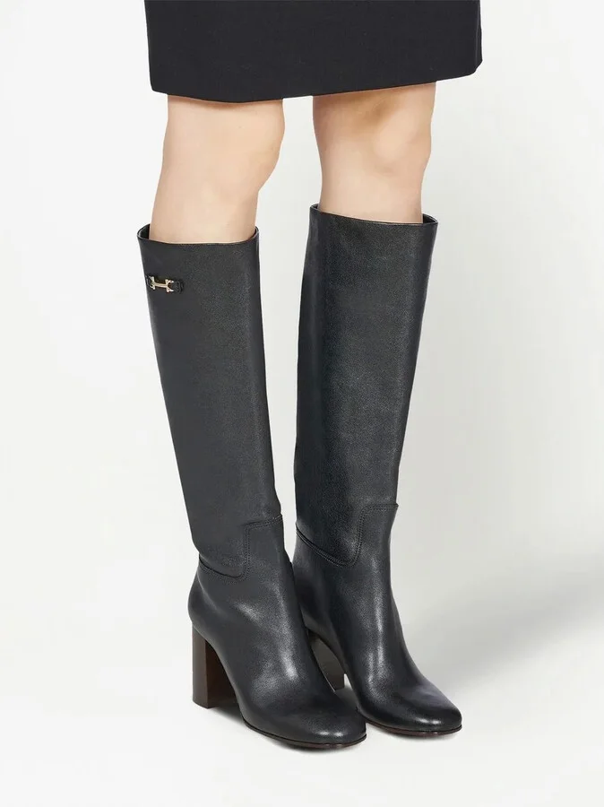 Gancini-bit leather boots - Image 5