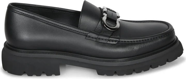 Gancini Black Loafer