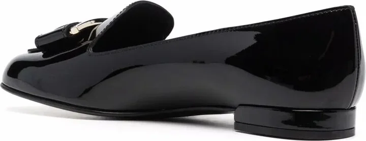 Gancini bow-embellished loafers - Image 3
