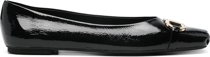 Gancini-buckle Ballerina Flats