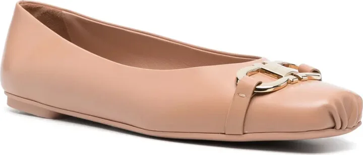 Gancini-buckle ballerina shoes - Image 2