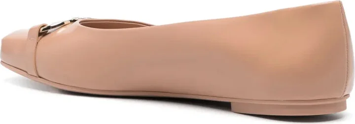 Gancini-buckle ballerina shoes - Image 3