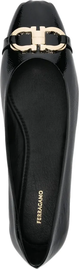 Gancini-buckle ballerina shoes - Image 4