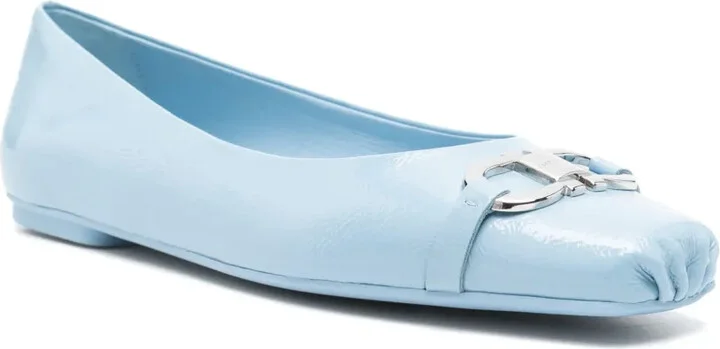 Gancini-buckle ballerina shoes - Image 2