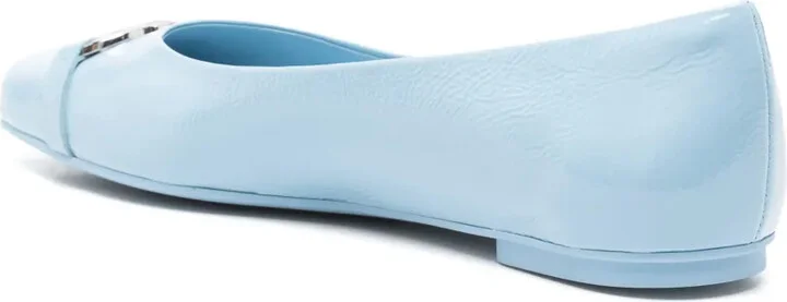 Gancini-buckle ballerina shoes - Image 3