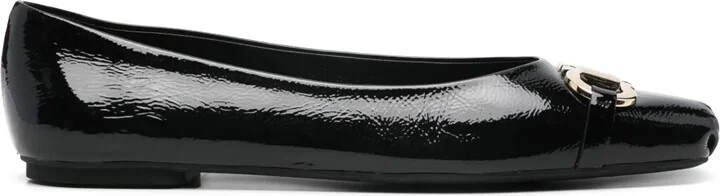 Gancini-buckle ballerina shoes