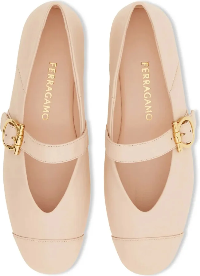 Gancini-buckle ballet flats - Image 4